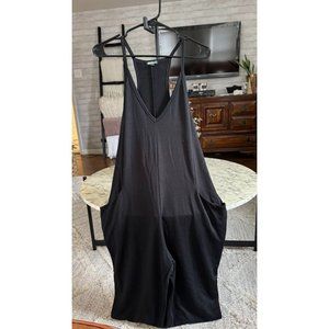 Wild Fable Black Loose Spaghetti Strap Stretchy Harem Jumpsuits Womens Size S